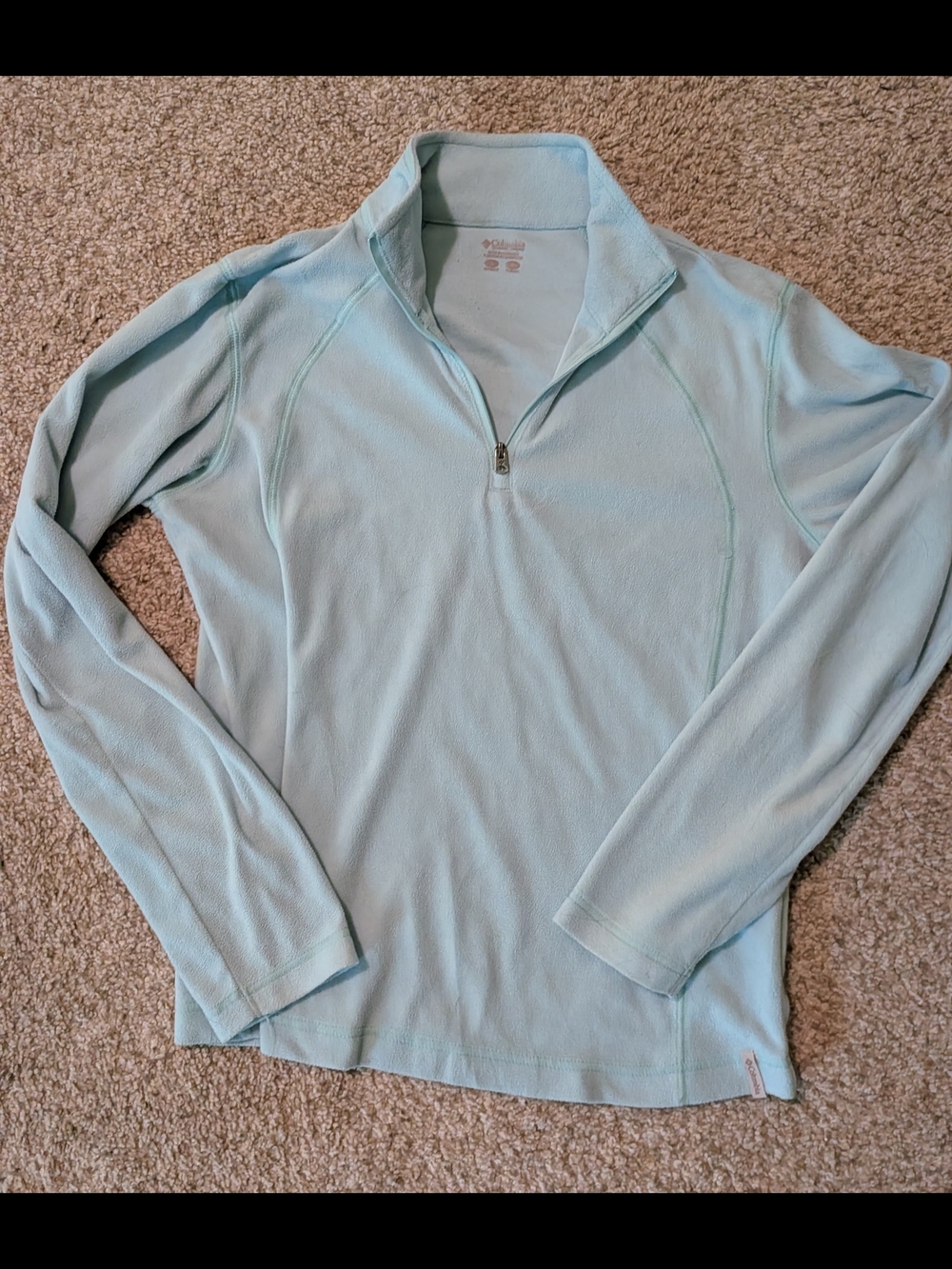 Columbia Pale Mint Quarter-Zip Fleece